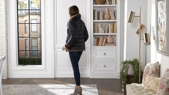 Dennis Basso Quilted Jacket with Faux Mink Trim on QVC