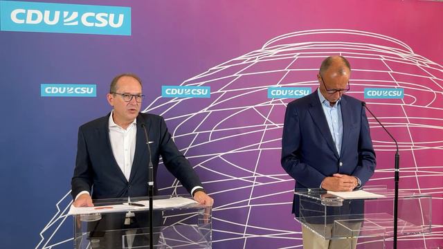 4. September 2023 | Live-Statement mit Friedrich Merz & Alexander Dobrindt