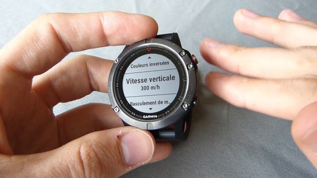 Fenix 5 Réglages Profils Sportifs