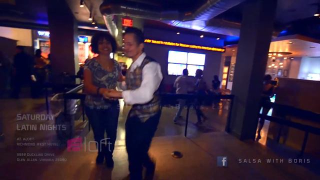 Salsa Dancing at Saturday Latin Nights at Aloft 9.2.17