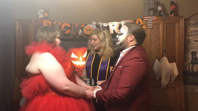Halloween Wedding Ceremony for Phillipa Gwyneth Robinson & Joshua Shane Little by Dr. Tinsley Keefe