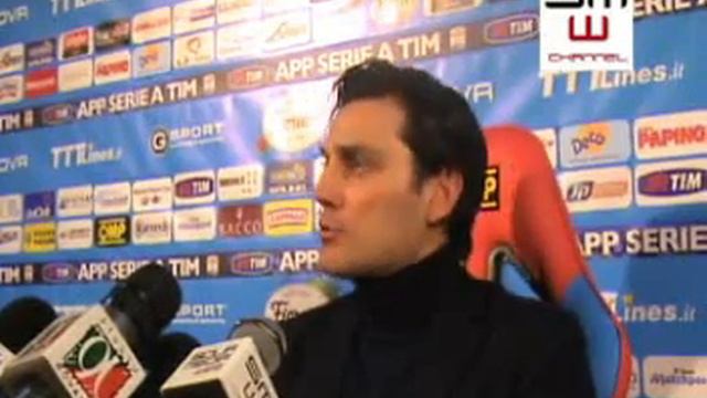 Catania - Fiorentina 19.01.2014 Vincenzo Montella in sala stampa