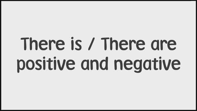 Harmonize Starter - Grammar: There is / There are positive and negative (Unit 6)