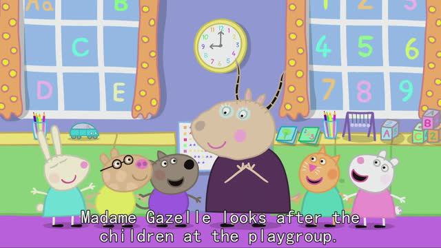 Peppa Pig S1 06 The Playgroup английский с субтитрами