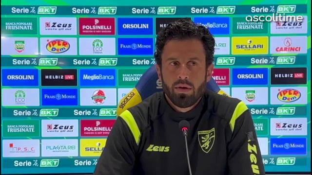 Ascoli-Frosinone, Fabio Grosso pre gara