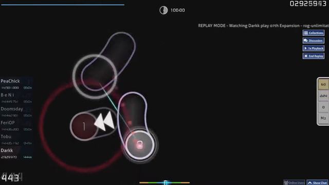 [Osu!] 07th Expansion - rog-unlimitation [AngelHoney] - 6.12* • FC 96.17% 221pp ◄
