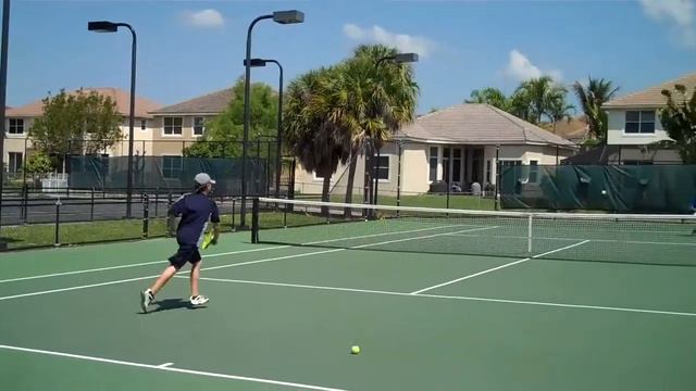 Charlie and Nikolas practice match
