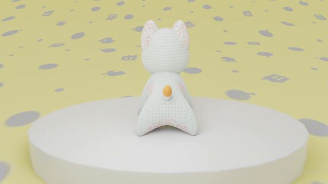 Katy Neal - 3D Animation Maya "Animal Crossing Game asset patchy plushie"