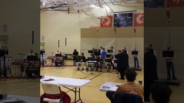 2015 Blackhawk Middle School Jazz Band Performing 