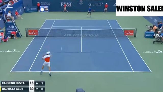 Roberto Bautista Agut vs Pablo Carreno Busta FINAL Highlights WINSTON SALEM 2016