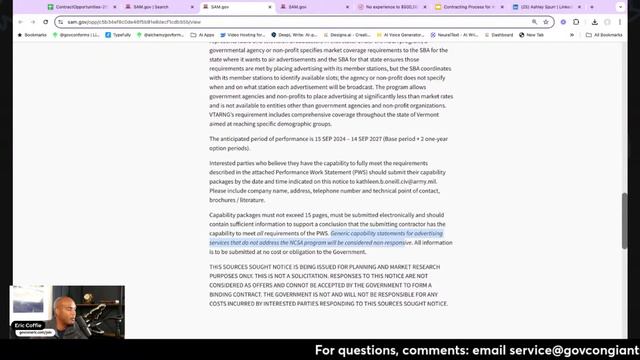 Finding Bid Opportunities in System for Award Management (SAM.gov)