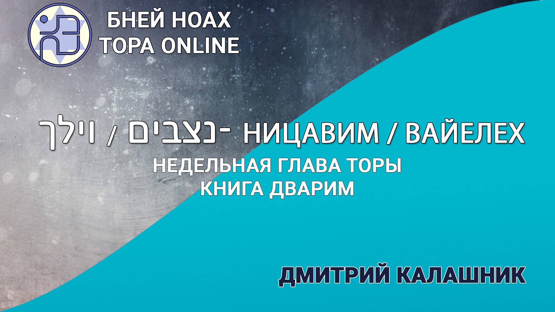 Недельная глава Торы - Парашат а-шавуа - "Ницавим" и "Ваелех" 5784/2024. Дмитрий Калашник