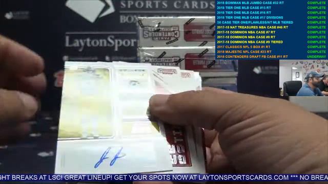 2018 Panini Contenders Draft Football Case Break #11