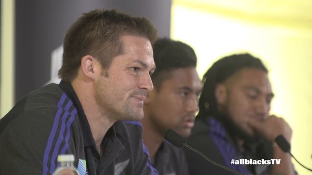 Media conference with Richie McCaw, Julian Savea and Ma'a Nonu