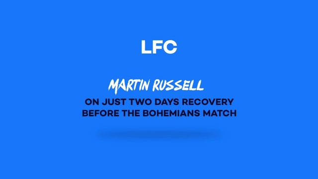 MARTIN RUSSELL: We can take a lot of confidence going forward