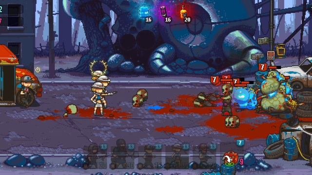 Playing without buff items is hard in Dead Ahead Zombie Warfare