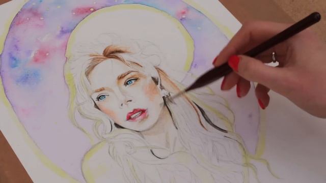 GRAV3YARDGIRL Drawing BUNNY MEYER (watercolor)