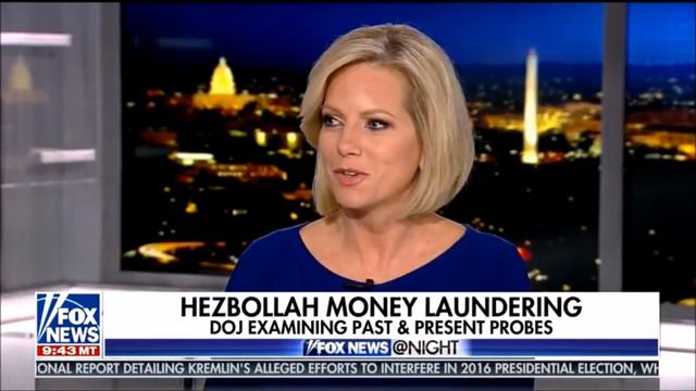 Fox Shannon Bream Show on DEA Hezbollah 011118