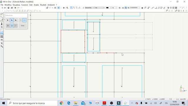 Tutorial 4. Nolian, Applicazioni carichi verticali, azione del vento e azione sismica semplificata