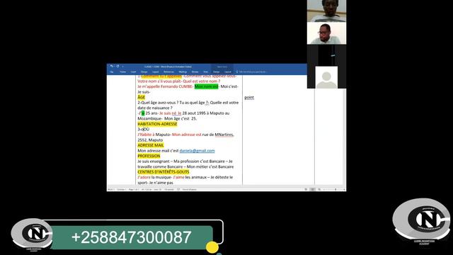 SE PRÉSENTER EN FRANÇAIS- APRESENTAR-SE EM FRANÇAIS-AULA INTERATIVA