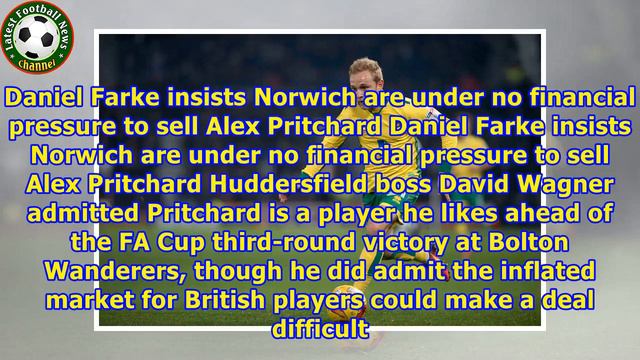 Huddersfield make £11m bid for Norwich's Alex Pritchard