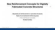 New Reinforcement Concepts for Digitally Fabricated Concrete Structures by Jaime Mata-Falcón