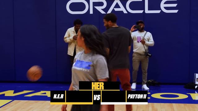 H.E.R and Gary Payton II Battle in a Game of HORSE (HER)