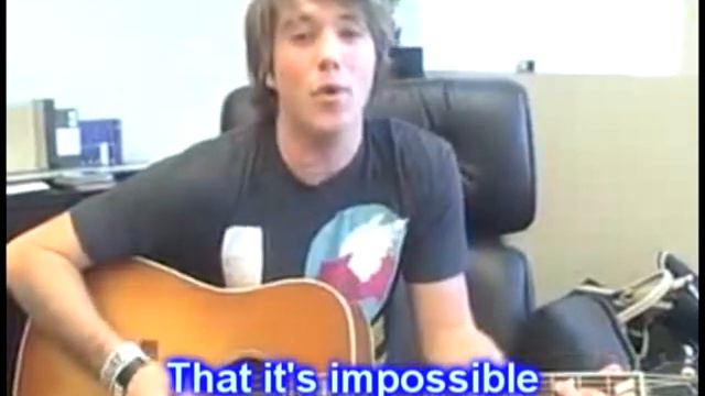 Thomas singing the Addison Angels Poem