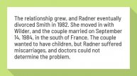 Did Gilda Radner and Gene Wilder have kids?