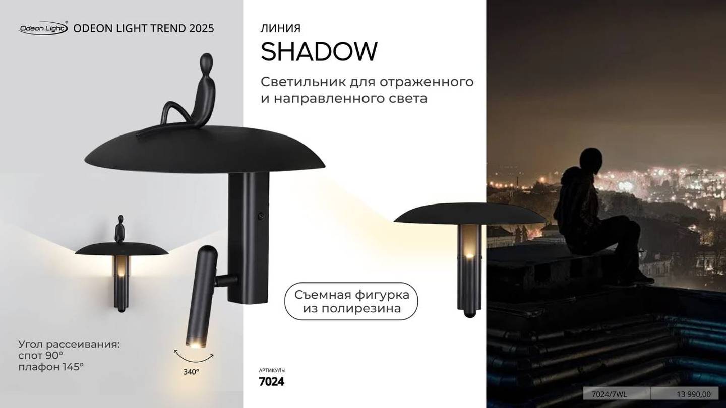 ODEON LIGHT SHADOW 7024/7WL