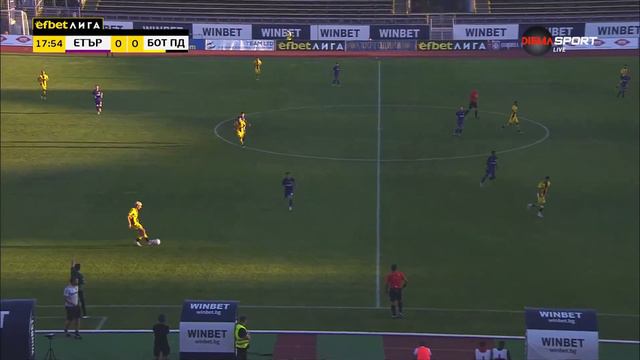 Етър - Ботев Пловдив 0:0 /първо полувреме/