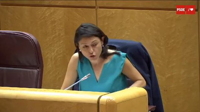 Paloma Hernández, durante la comparecencia de Reyes Maroto