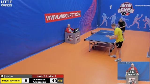 Родин Алексей 2-3 Маштаков Александр  Турнир Восток 4 WIN CUP 10.03.21 Прямая трансляция Зал 1