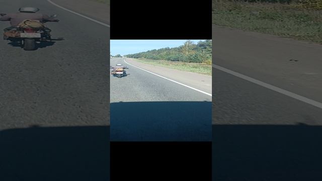 мотоцикл и грузовик