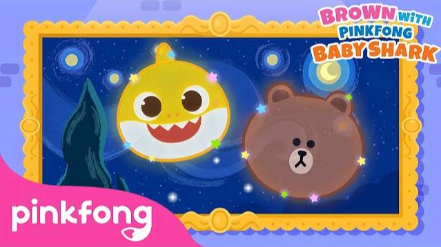 Baby Shark and BROWN’s Starry Night ⭐️ | Twinkle, Twinkle, Little Star | Pinkfong Baby Shark & BROWN