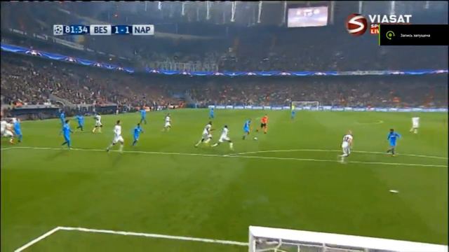 Marek Hamsik Amazing Goal Besiktas vs Napoli 1-1