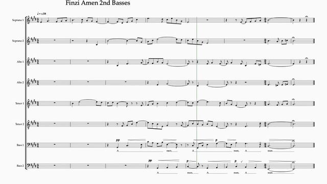 Finzi Amen 2nd Bass