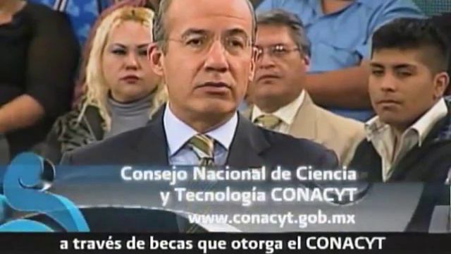 Presidente de México Felipe Calderon habla sobre el apoyo a los estudiantes de posgrado