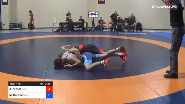 63 Kg Semis Alston Nutter Sunkist Kids Wrestling Club Vs Michael Gunther IRTC