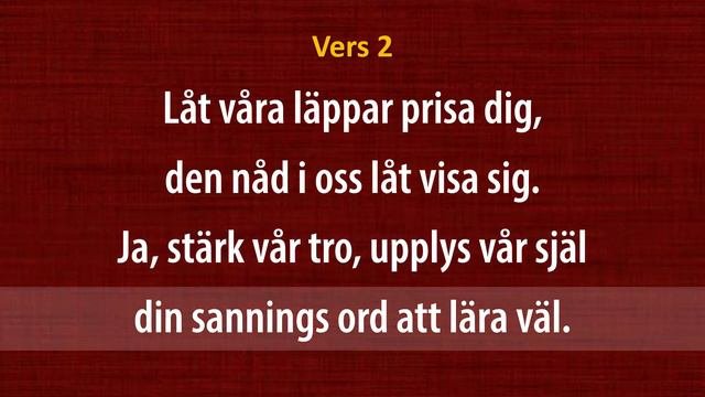 (Sv. Ps. #78) O Jesus Krist, Dig Till Oss Vänd (orgel & Text)