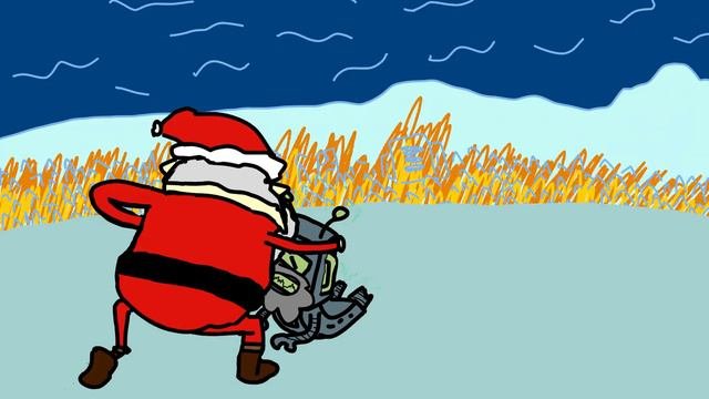 Santa Vs Robot Santa - Hug It Out