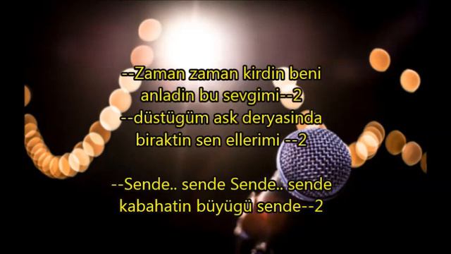 SENDE - FERDI TAYFUR - ALTYAPI / KARAOKE