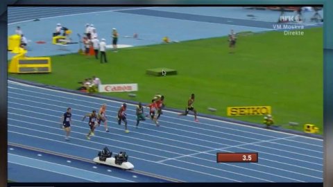 Moscow 2013 100M Men Heat 1 IAAF World Championship