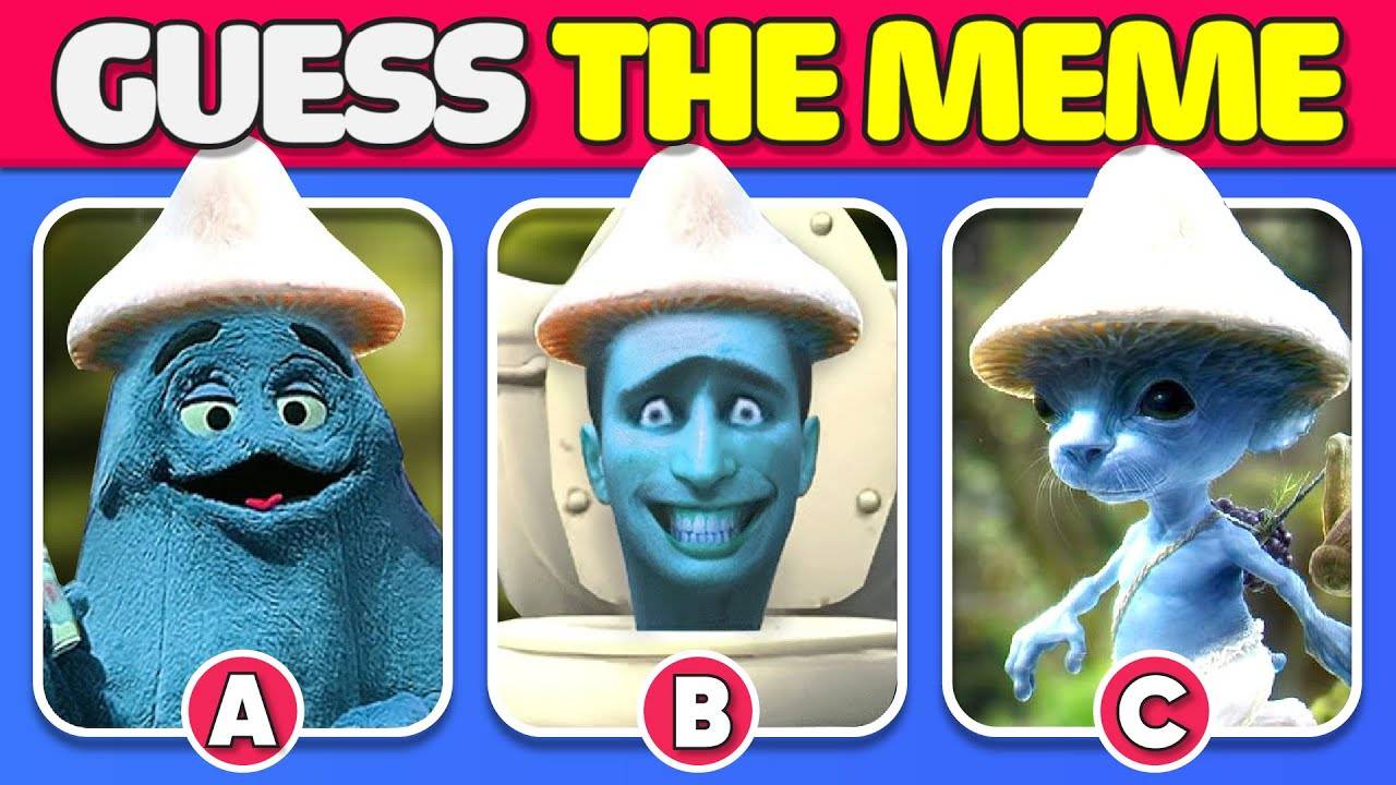 🔊Guess The Meme SONG🎤_ We Live, We Love, We Lie _ MrBeast, Smurf Cat, Grimace Shake, Skibidi Toile