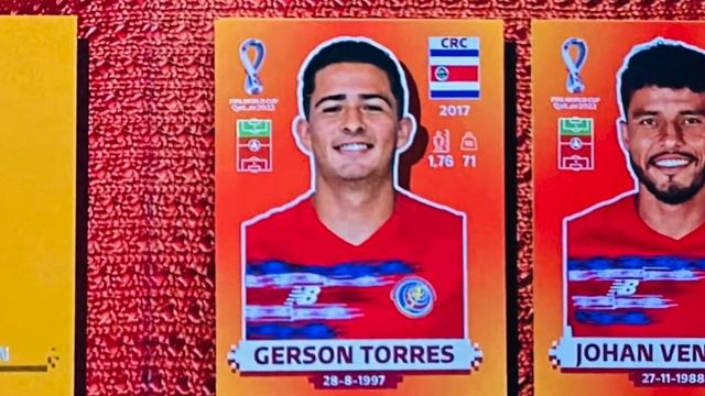 Selección Costa Rica 🇨🇷 Album PANINI - FIFA 2022 🇶🇦