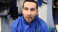 Ян Лацо в раздевалке после матча "Барыс" - "Йокерит" (2-0).