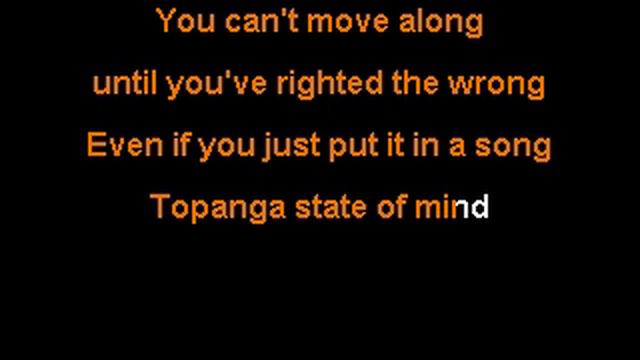 George Clanton & Nick Hexum - Topanga State of Mind karaoke