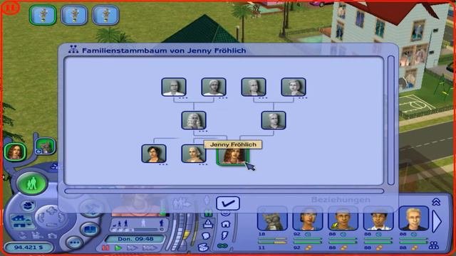Die Sims 2 - Familienstammbaum Jenny Fröhlich – (Deutsch)