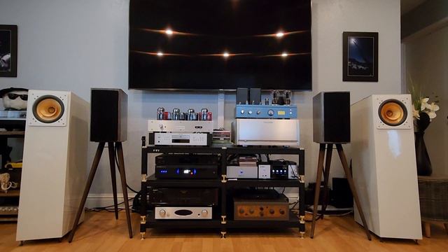 300b amplifier, Cube audio Magus speakers, NEO S media player