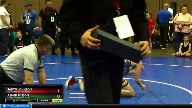 Middle School 87 Asher Pinson Scots Wrestling Club Vs Jadyn Johnson Best Trained Wrestling